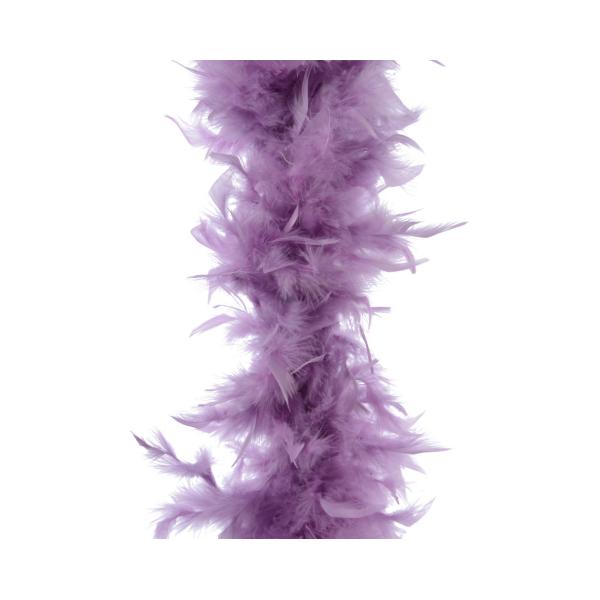 GUIRLANDE DE PLUMES 184CM LILA NUAGEUX