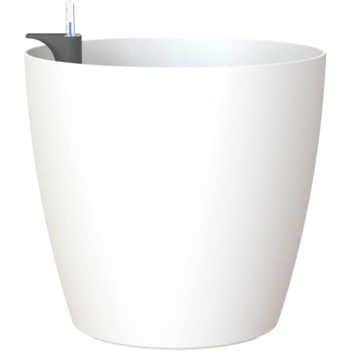 POT SAN REMO MATE 42CM AUTO ARROSAGE BLANC