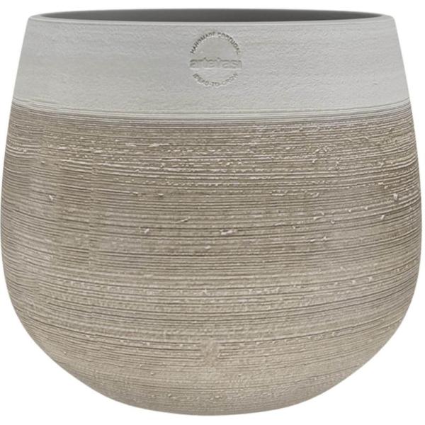 CACHE POT ANTHEIA 26CM BEIGE CERAMIQUE