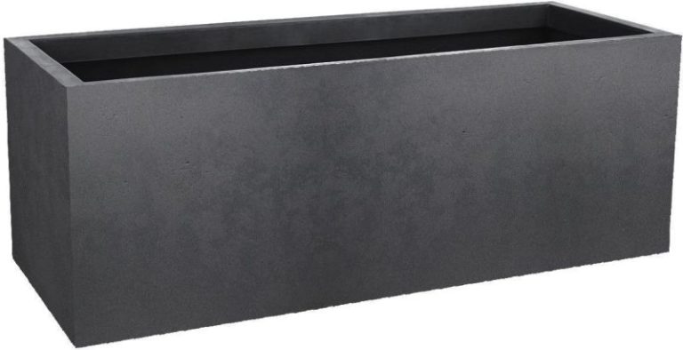 JARDINIERE BASALT UP 79.5X29.5X29.5CM ANTHRACITE