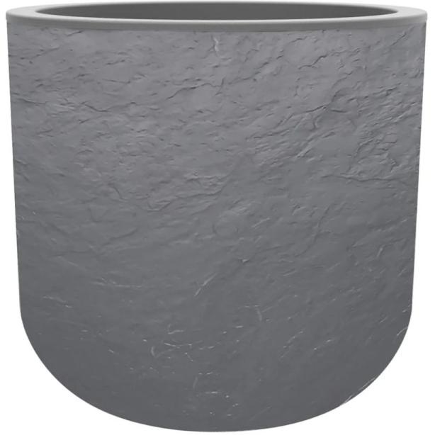 POT VOLCANIA UP ROND 40CM GRIS GALET