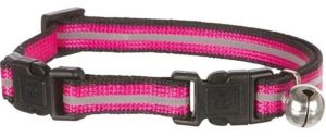 COLLIER CHAT DOUBLE FERMETURES REFLECHISSANTES