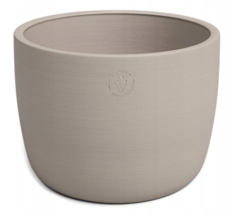 CACHE POT URANIA 30CM BEIGE CERAMIQUE