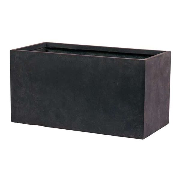 JARDINIERE LIVERPOOL GRIS FONCE 95X32CM H44CM