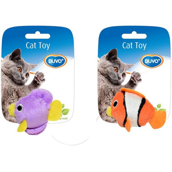ASSORTIMENT POISSONS 2ST 7,5X9X3,5CM ORANGE BLEU