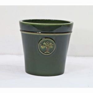 POT DXH 27X25CM CERAMIQUE VERT