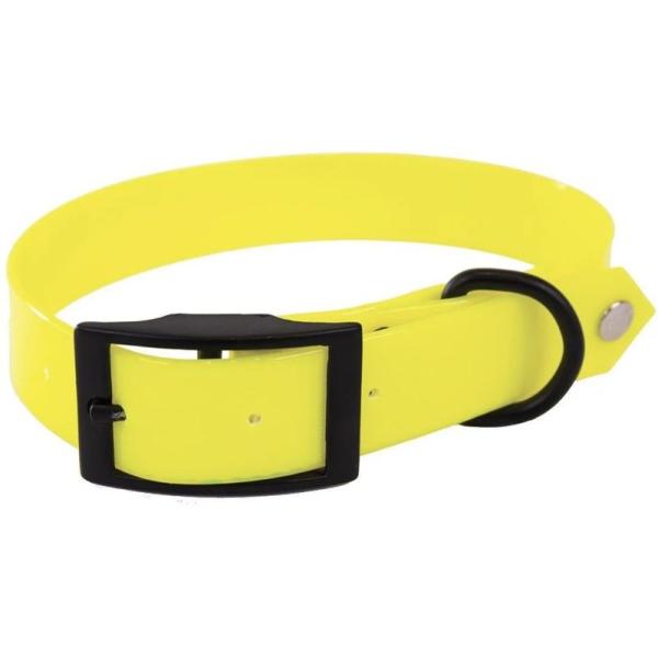 COLLIER BIOTHANE 25-55 JAUNE PVC