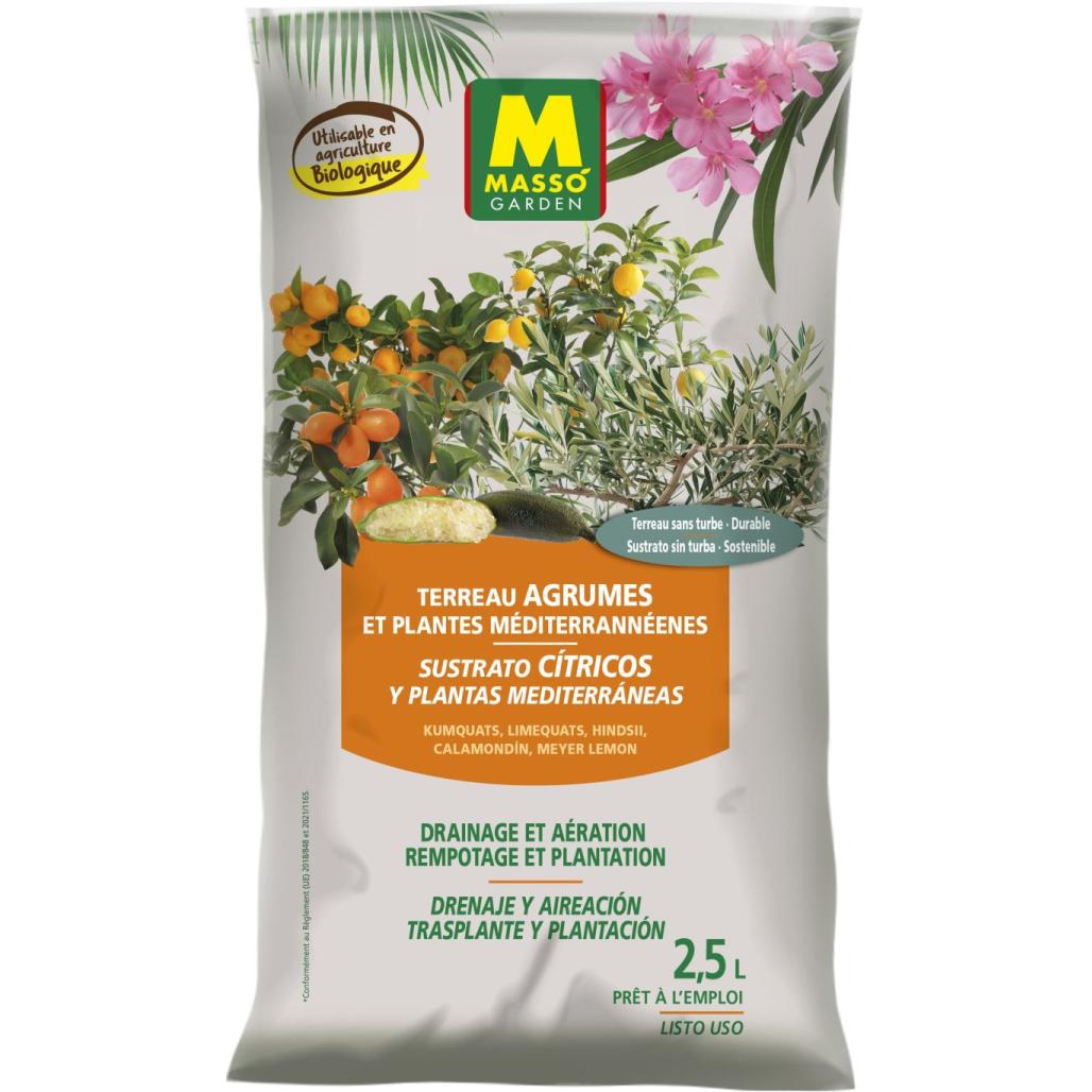 TERREAU AGRUMES ET PLANTES MEDITERRANEENNES 2,5 L