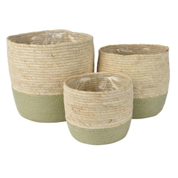CACHE POT CORDE DE PAPIER D20 CM