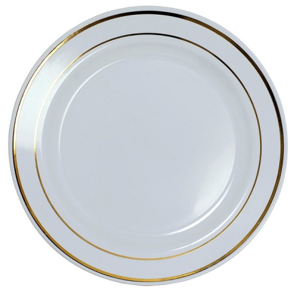 ASSIETTE PORCELAINE 27CM AVEC LISERET