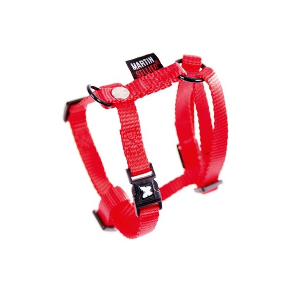 HARNAIS NYLON REGLABLE 16-35/50 ROUGE