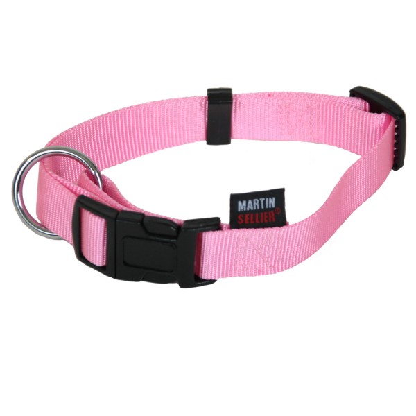 COLLIER NYLON REGLABLE 20/40-55 ROSE