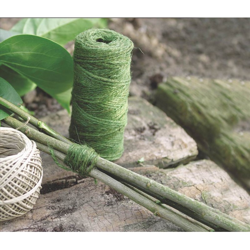 FICELLE DE JUTE VERT 50G 50M