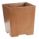 VASE CARRE 285 AMBRE