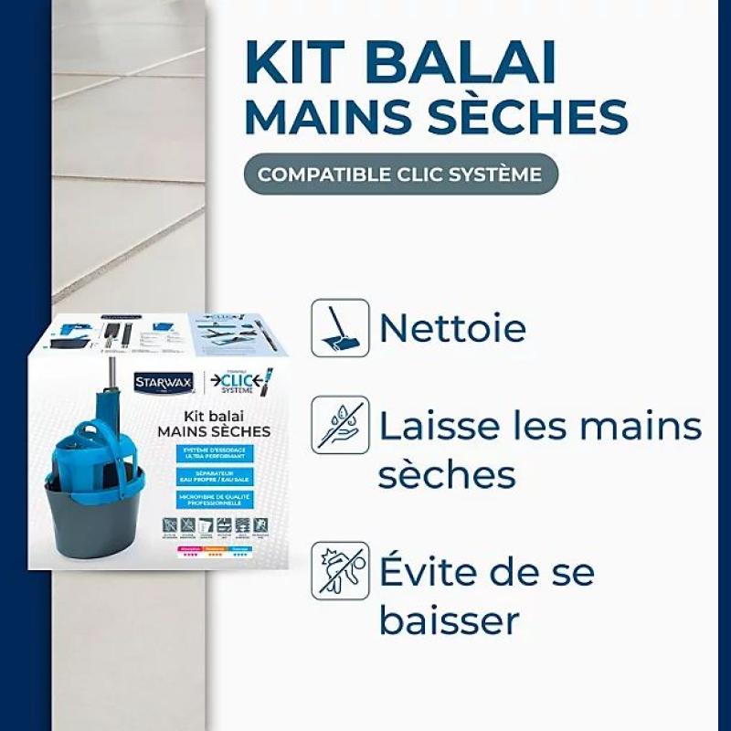 KIT BALAI MAINS SECHES CLIC SYSTEME