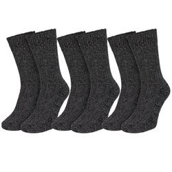 PAIRE CHAUSSETTES NOIR/GRIS W79