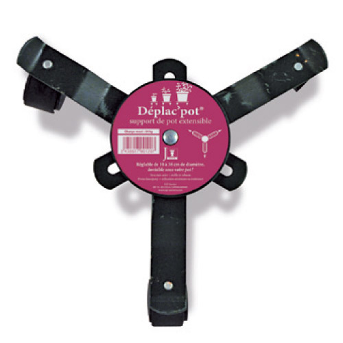 SUPPORT 3 ROUES EXTENSIBLE 10-38CM 50KG