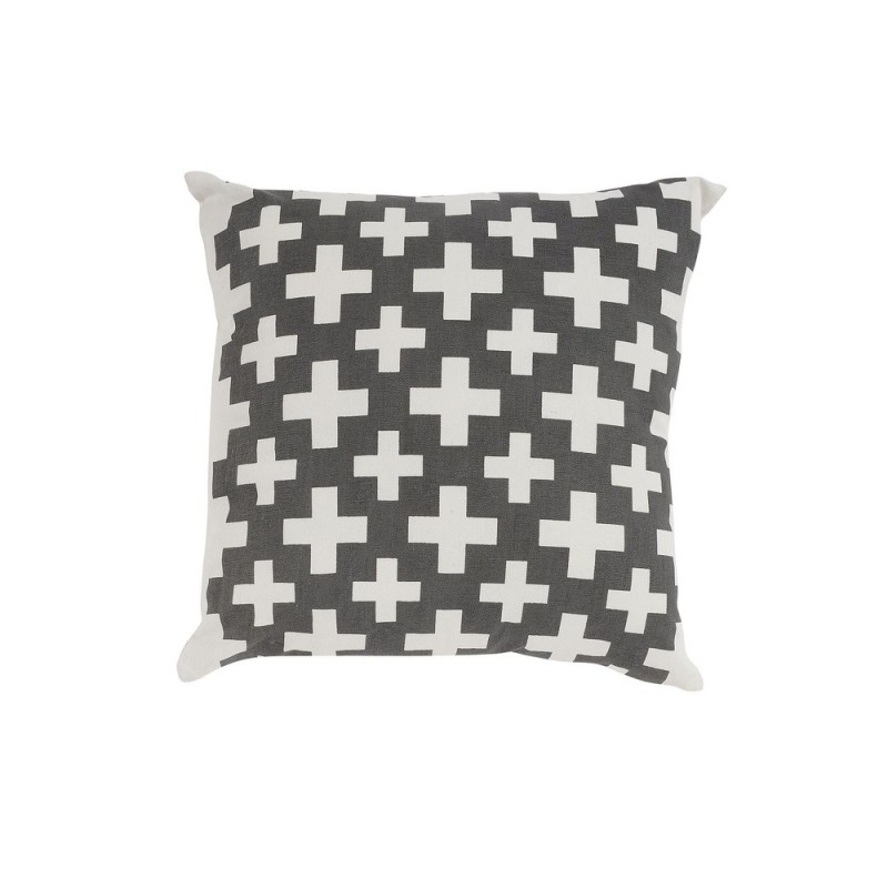 COUSSIN IMPRIME PLUS GRIS FONCE