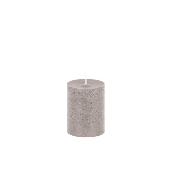 BOUGIE GRANIT CYLINDRE 70X90MM LIN/ BOIS PR