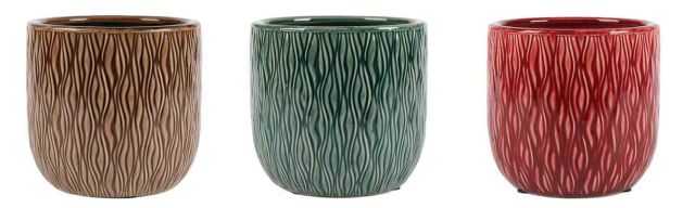CACHE POT D14 H 13.5 CM CERAMIQUE