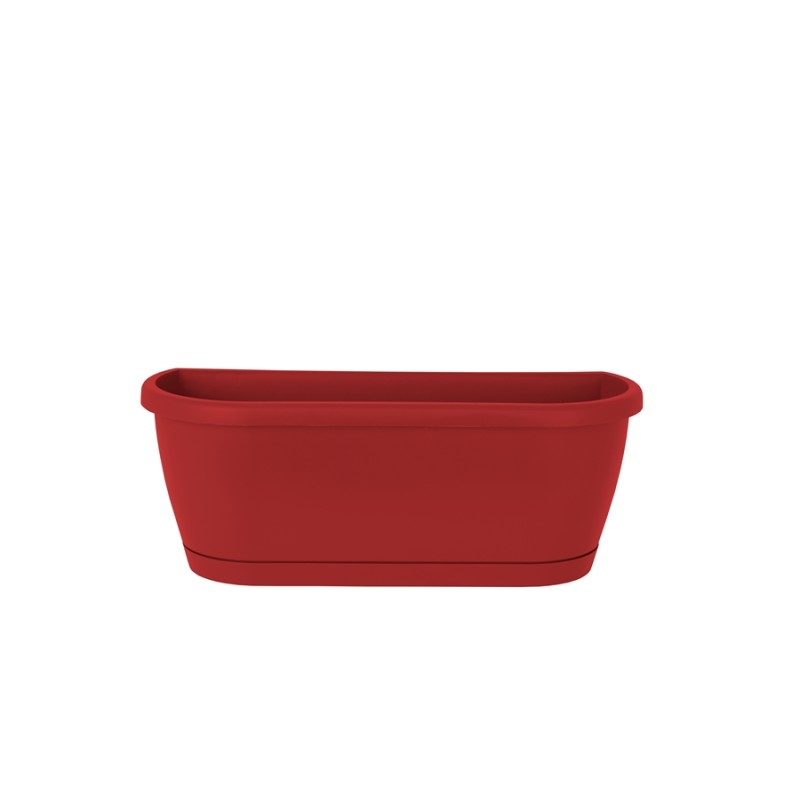 JARDINIERE VENEZIA 50CM ROUGE