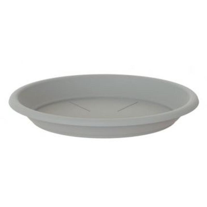 SOUCOUPE RONDE 13CM GRIS CLAIR