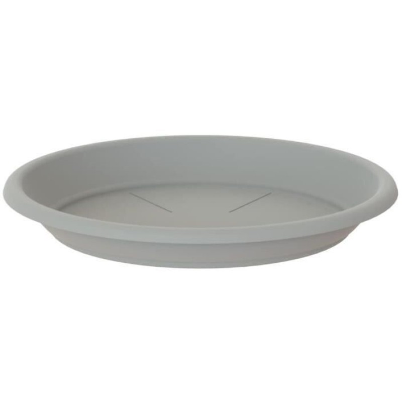 SOUCOUPE RONDE 26CM GRIS CLAIR