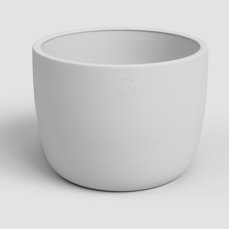 CACHE POT URANIA 22CM BLANC CERAMIQUE