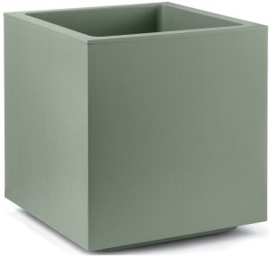VASE CUBIQUE MATHERIA 40CM TERRA LAGUNA