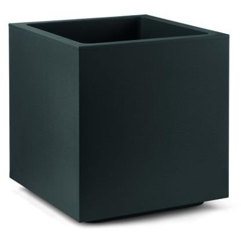 VASE CUBIQUE MATHERIA 50CM ANTHRACITE