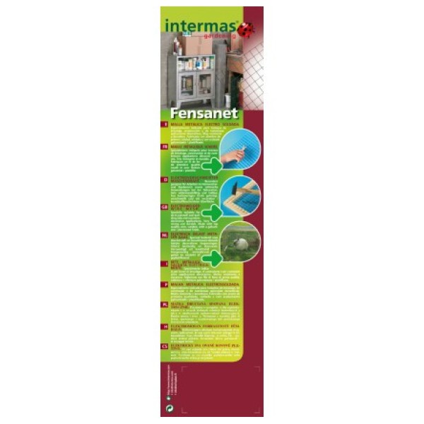 GRILLAGE METAL PLASTIQUE CARRE 12MM 0.50X5M