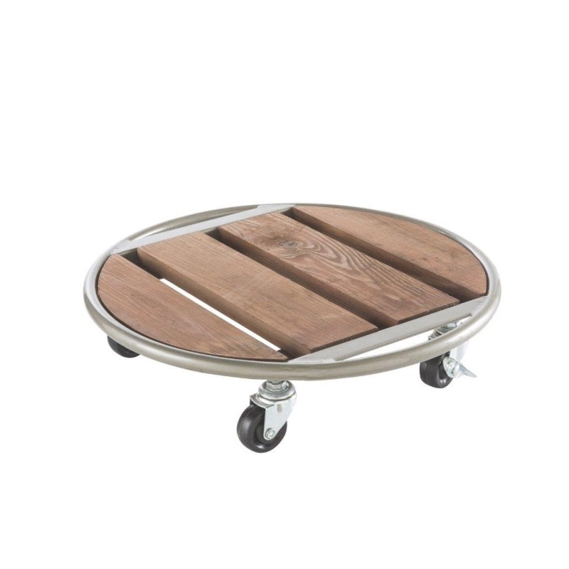 FLORA ROLL METAL WOOD ROND D35CM