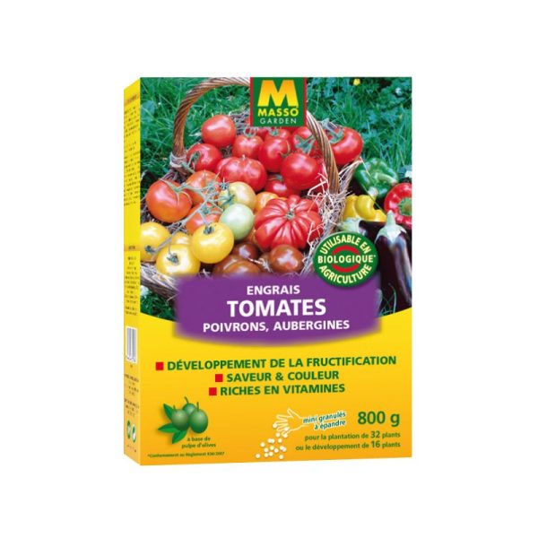 ENGRAIS TOMATES POIVRONS AUBERGINES BIO 800G
