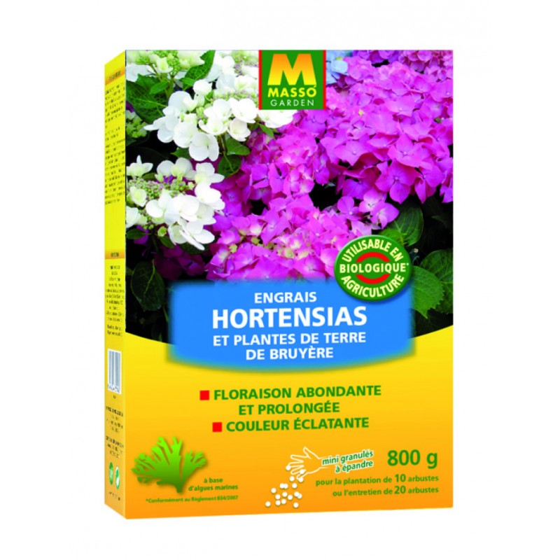 ENGRAIS HORTENSIAS RHODODENDRON BIO 800G