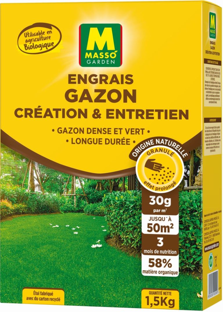 ENGRAIS GAZON CREATION ET ENTRETIEN 1,5 KG UAB