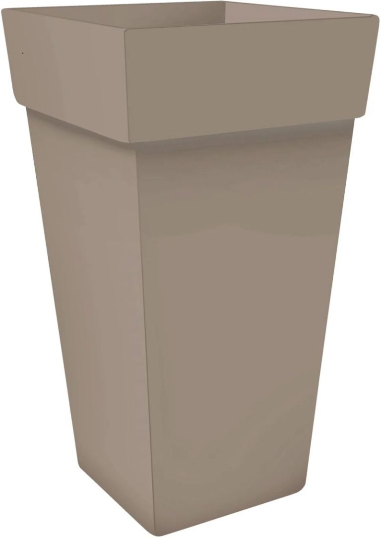 POT CAPRI CARRE 40X40 H50 CM 40L TAUPE