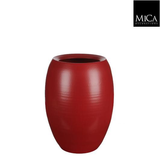 POT RONDVERA H25 D20CM ROUGE MAT