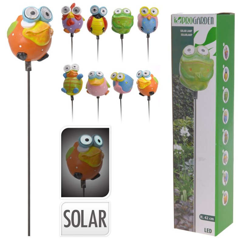 LAMPE SOLAIRE OISEAU 9 5X8 5X42CM