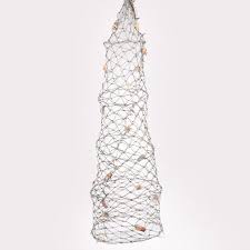 NASSE DE CORDE A/COQUILLAGES 200CM GRIS