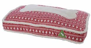 COUSSIN ANIMAL POLY DECO ARBRE ROUGE/BL 50X75X11CM
