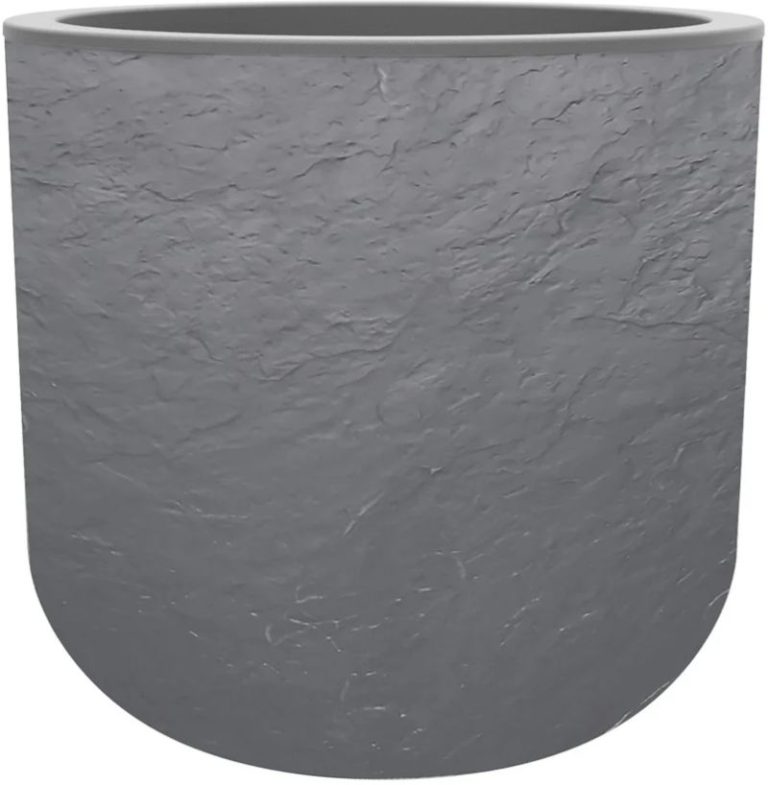 POT VOLCANIA UP ROND 40CM GRIS GALET
