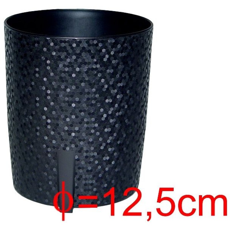 CACHE POT SIRIUS DIAM12,5 NOIR