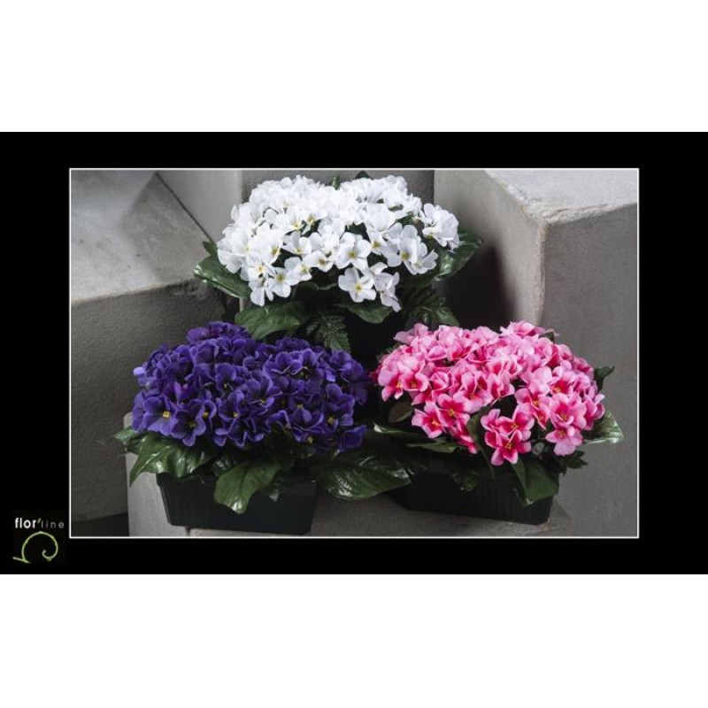 JARDINIERE DE VIOLETTES H26 X24CM