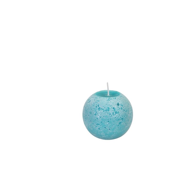 BOUGIE GRANIT SPHERE 80MM TURQUOISE/ OCEANE