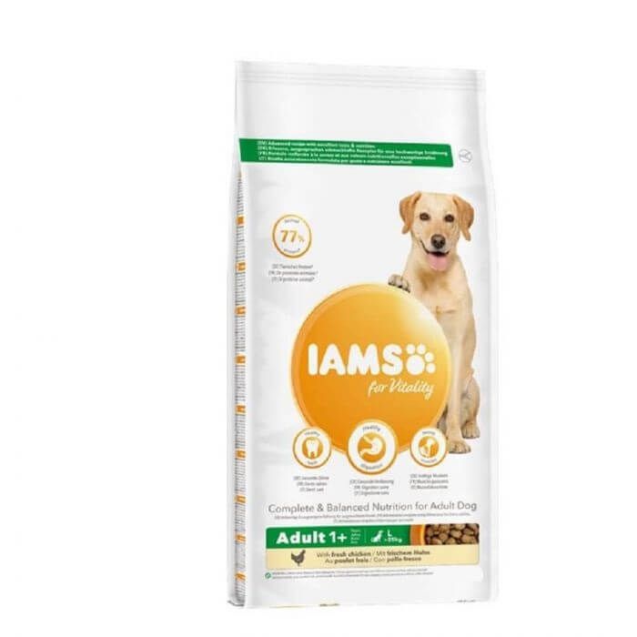IAMS CHIOT GRANDE RACE POULET FRAIS 12KG