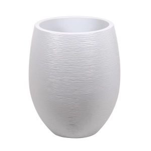 POT EGG GRAPHIT BLANC CERUSE D50 H60CM 53L