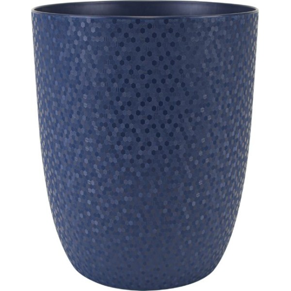 CACHE POT OPALE DIAM12,5 BLEU PROFOND
