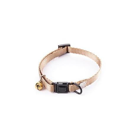 COLLIER CHAT NYLON REGLABLE 10-20/30M BEIGE