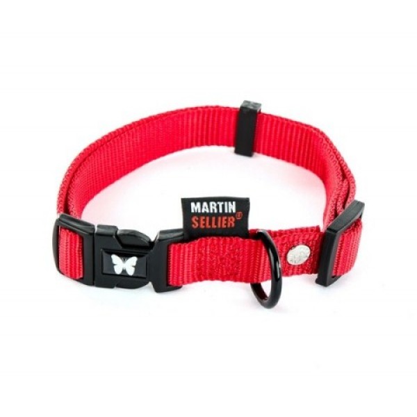 COLLIER NYLON REGLABLE 10-20/30 ROUGE