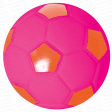 BALLE DE FOOT ROSE/ORANGE LATEX
